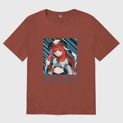 Мужская футболка оверсайз Танцовщица Нилу