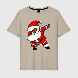 Мужская футболка оверсайз Santa dabbing dance