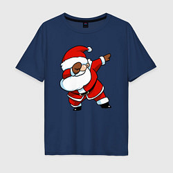 Мужская футболка оверсайз Santa dabbing dance