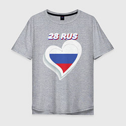 Мужская футболка оверсайз 28 регион Амурская область