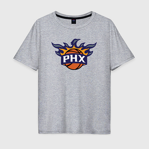 Мужская футболка оверсайз Phoenix Suns fire / Меланж – фото 1