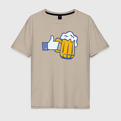 Мужская футболка оверсайз Beer like