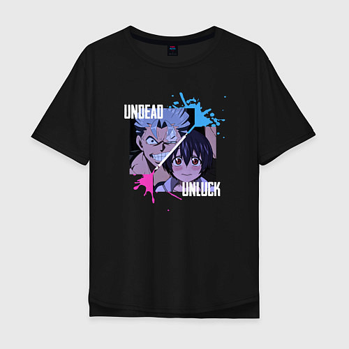Мужская футболка оверсайз Undead Unluck / Черный – фото 1