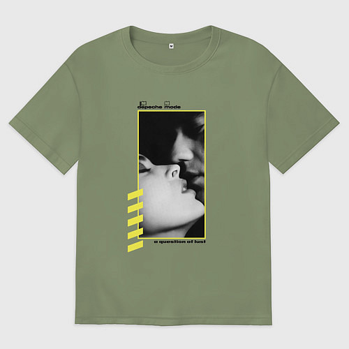 Мужская футболка оверсайз Depeche Mode a question of lust / Авокадо – фото 1