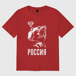 Мужская футболка оверсайз Русский медведь