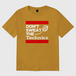 Мужская футболка оверсайз Dont sweat the Technics