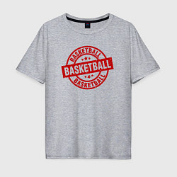 Мужская футболка оверсайз Basket red