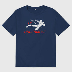 Футболка оверсайз мужская Будь неоспоримым, цвет: тёмно-синий