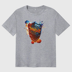 Мужская футболка оверсайз Album Invincible Shield - Judas Priest