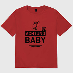 Мужская футболка оверсайз U2 - Achtung Baby hansa studio berlin