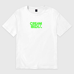 Футболка оверсайз мужская Cream Ibiza, цвет: белый