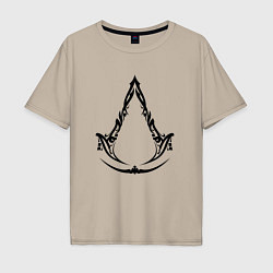 Футболка оверсайз мужская Assassins creed - mirage, цвет: миндальный