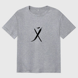 Мужская футболка оверсайз Русский иероглиф