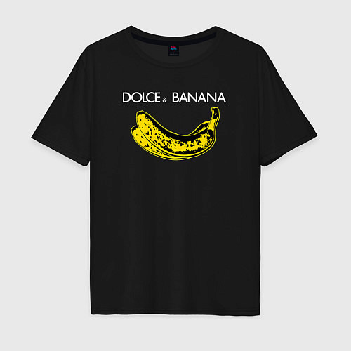 Мужская футболка оверсайз Dolce Banana / Черный – фото 1