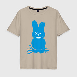 Футболка оверсайз мужская Blue bunny, цвет: миндальный