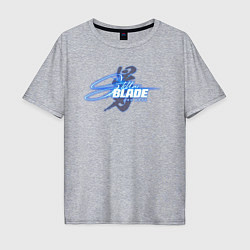 Футболка оверсайз мужская Stellar blade logo, цвет: меланж