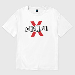Футболка оверсайз мужская Channel X из GTA V, цвет: белый