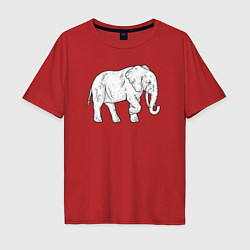Мужская футболка оверсайз Elephant