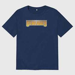 Футболка оверсайз мужская Command & Conquer: Generals logo, цвет: тёмно-синий