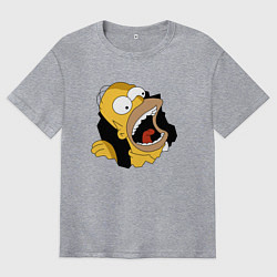 Мужская футболка оверсайз Гомер - Симпсоны