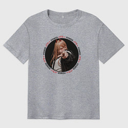 Мужская футболка оверсайз Пауэр - охотница на демонов