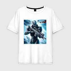 Мужская футболка оверсайз Mass Effect - N7 ai art