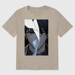 Мужская футболка оверсайз Всеведущий читатель Ким Докча и Ю Чжун Хек