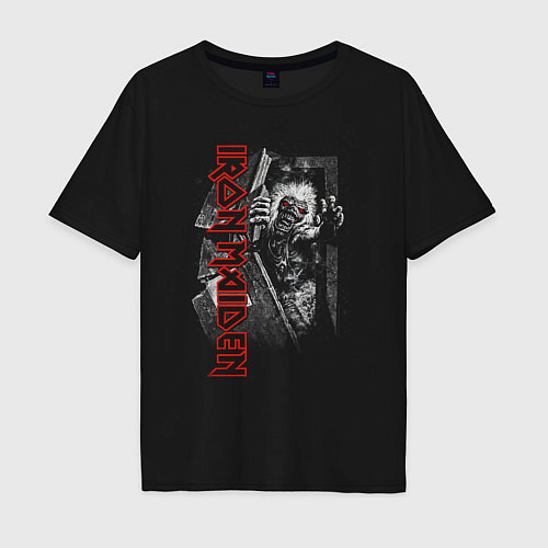 Мужская футболка оверсайз Iron Maiden No Prayer for the Dying / Черный – фото 1