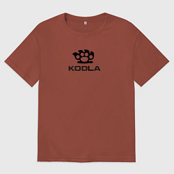 Мужская футболка оверсайз Skoda Kodla black