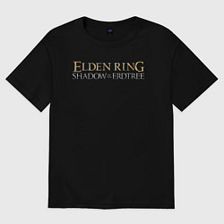 Футболка оверсайз мужская Elden ring shadow of the erdtree logo, цвет: черный