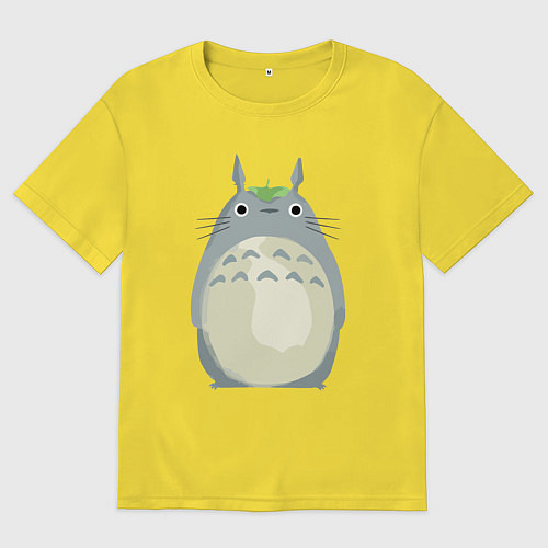 Мужская футболка оверсайз Neighbor Totoro / Желтый – фото 1