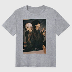 Футболка оверсайз мужская Гуан Лу Сяоши Чэн, цвет: меланж