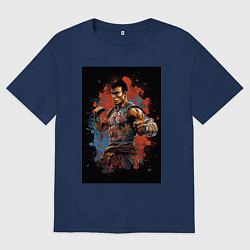 Мужская футболка оверсайз Тайский боец