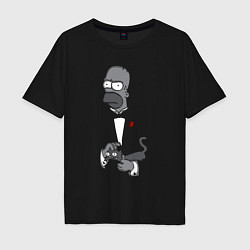 Мужская футболка оверсайз Homer godfather