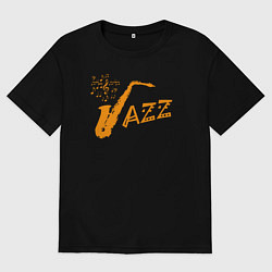 Мужская футболка оверсайз Jazz sax