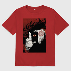 Мужская футболка оверсайз Хеллсинг Алукард Вампир