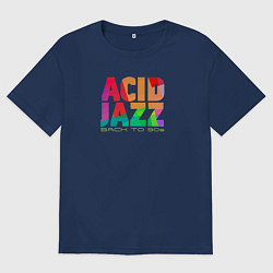 Мужская футболка оверсайз Acid jazz colorful