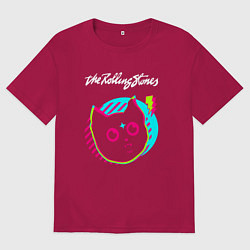 Мужская футболка оверсайз Rolling Stones rock star cat