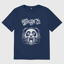 Мужская футболка оверсайз Aerosmith rock panda