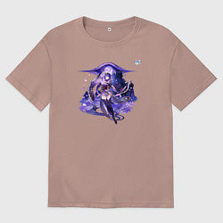 Мужская футболка оверсайз Сёгун Райдэн из Геншин Импакт