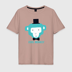 Мужская футболка оверсайз Cool monkey