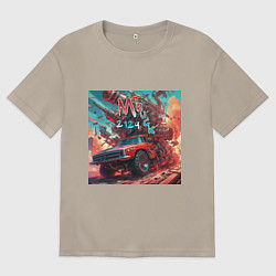 Мужская футболка оверсайз M Truck 2124