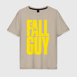 Мужская футболка оверсайз The fall guy logo