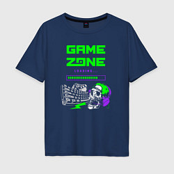 Футболка оверсайз мужская Game zone loading, цвет: тёмно-синий