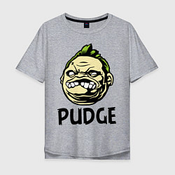 Футболка оверсайз мужская Pudge Face, цвет: меланж