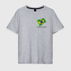 Мужская футболка оверсайз Im Brazilian - motto