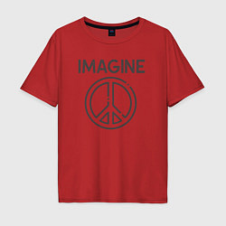 Мужская футболка оверсайз Peace imagine