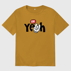 Мужская футболка оверсайз Oh yeah