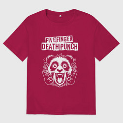 Мужская футболка оверсайз Five Finger Death Punch rock panda