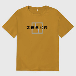 Футболка оверсайз мужская Zeecr - auto, цвет: горчичный
